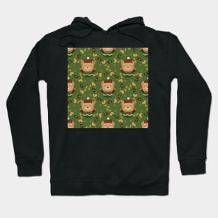 Teddy Bear Wreath Christmas Pattern Hoodie